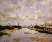 尤金 布丹 : Trouville, the Jettys, Low Tide